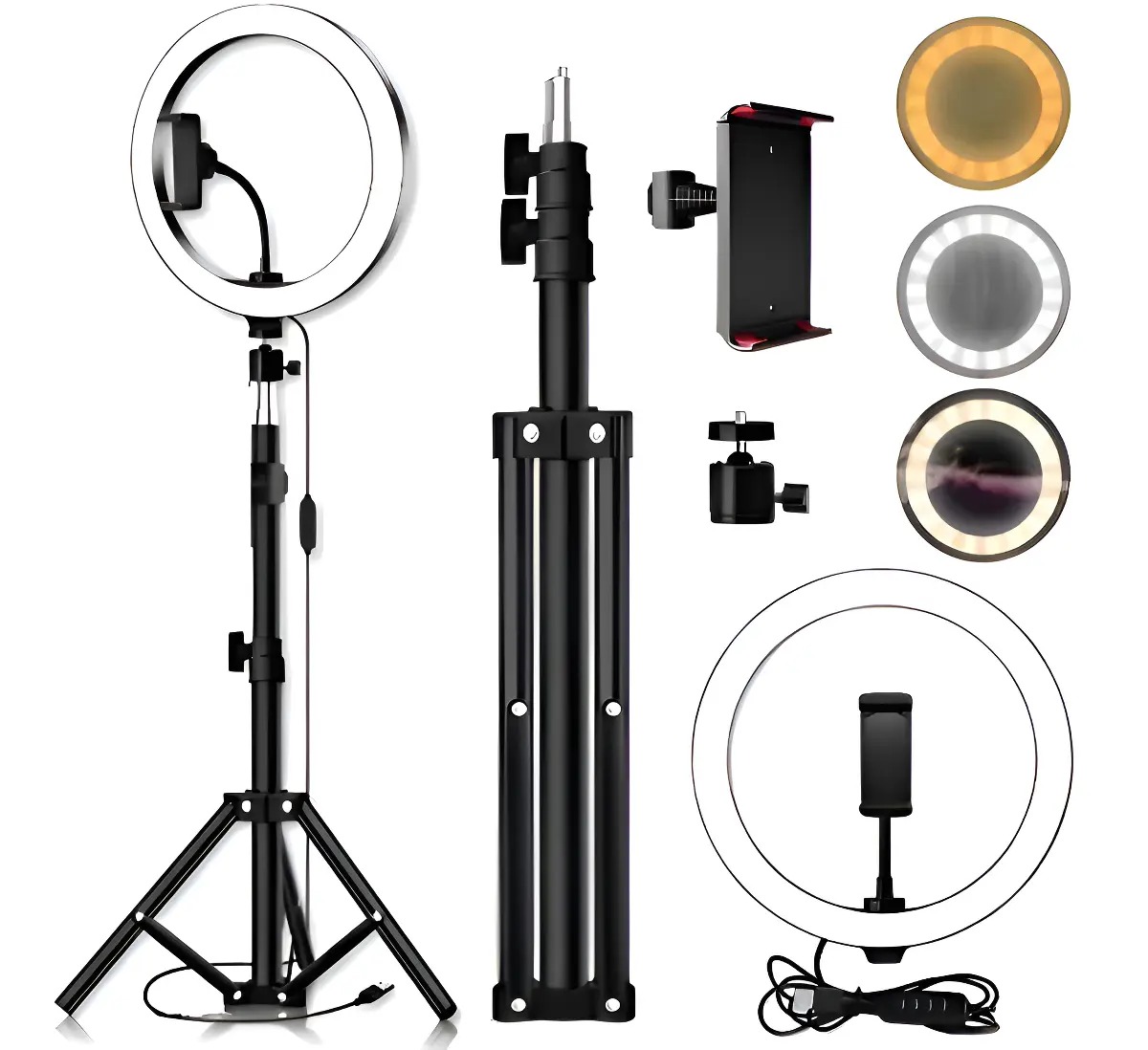 ARO DE LUZ 26CM 3 TONOS LJJ-26